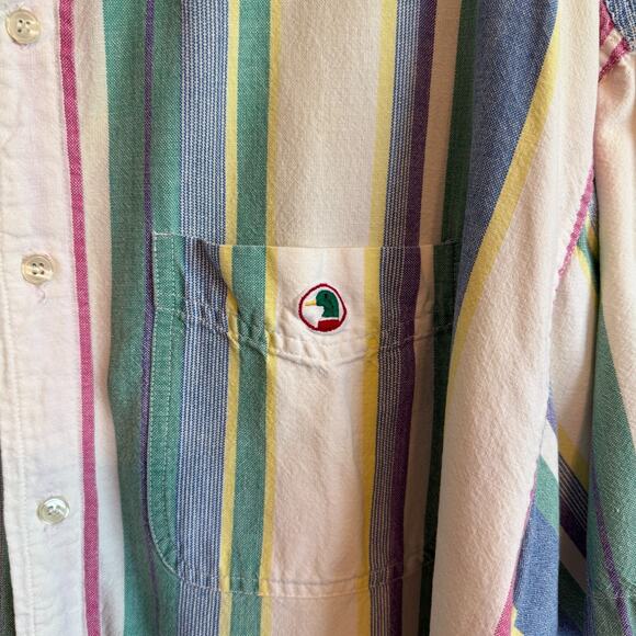 Duck Head Men's Button Up Short Sleeve Casual Shirt Size XL Career Staple - Picture 7 of 15